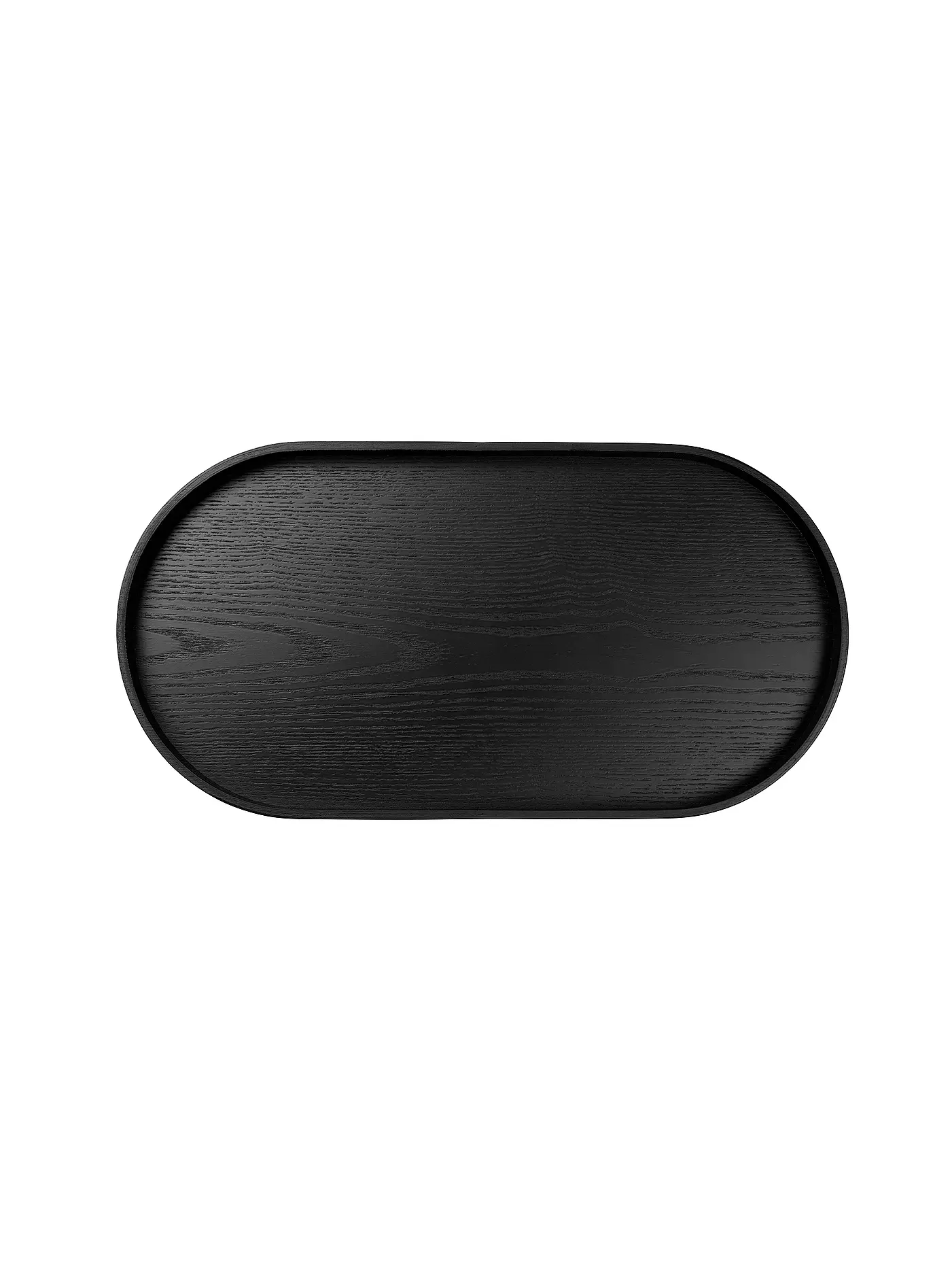 ASA SELECTION | Holztablett oval 44x22,5cm Schwarz | 
